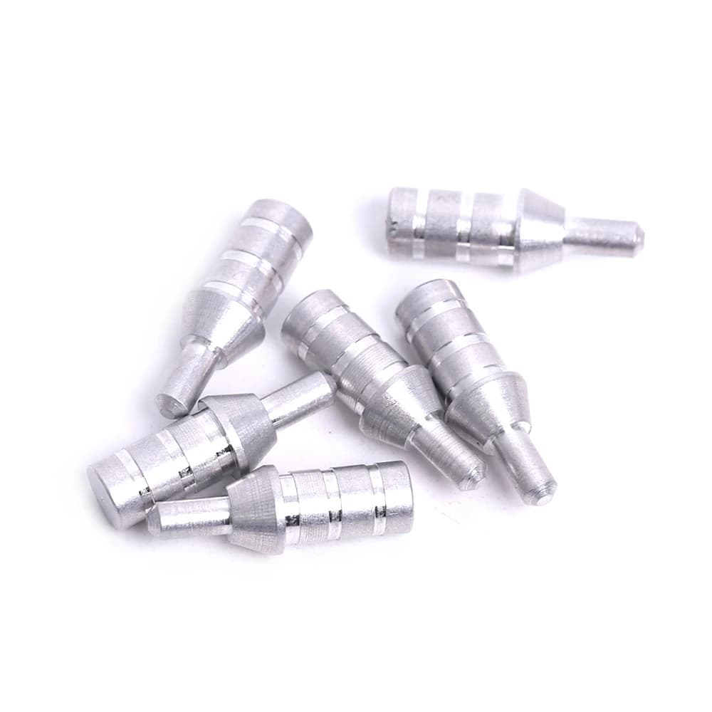 100pcs Tiro Con L'arco In Alluminio Cocca Spille per Freccia Albero ID 3.2 / 4.2 /5.2/6.2/8.0mm per Cocca Compound Arco Ricurvo Longbow Frecce