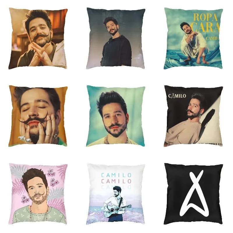 Camilo Echeverry Cushion Cover 66x66 cm Pop Singer Throw Pillow Cases for Sofa Car Seat Fashion Pillowcase Polyester Printed