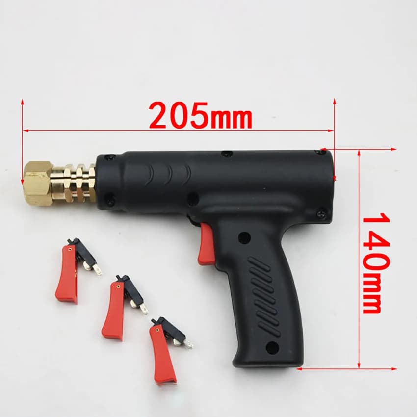 Kit Riparazione Ammaccature Auto, Pistola per Riparazione Senza Vernice, Strumento Rimozione Ammaccature, Saldatore a Punti con Ugello in Rame, 3 Interruttori