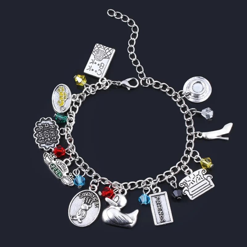 TV show Amici Pendenti E Ciondoli Braccialetto Central Perk Coffee Time Del Pendente Braccialetti Braccialetti per le Donne Degli Uomini Dei Monili del Regalo