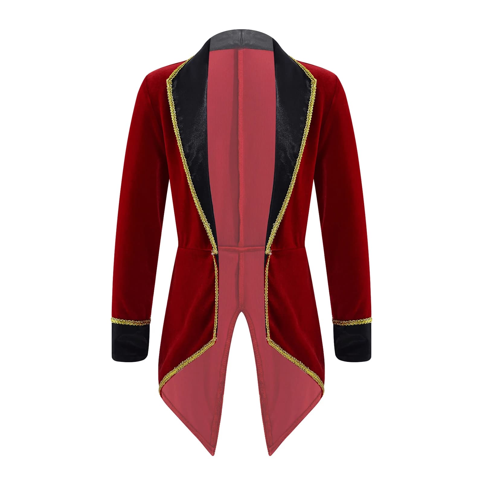 Kids Boys Circus Ringmaster Costume maniche lunghe smoking Coat festa di compleanno giacca Tailcoat Halloween Cosplay Dress Up Clothes