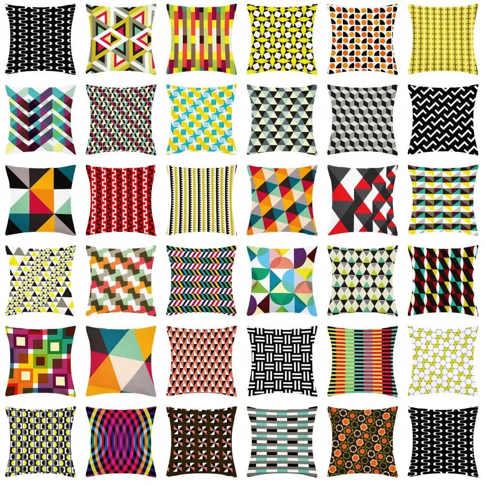 Faithful for Nordic geometric pillow for bed car cushion for sleeping sofa cushions for home decoration 45x45cm 50