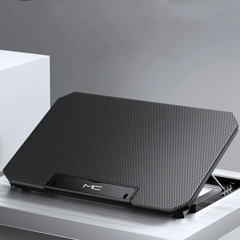 Dispositivo di raffreddamento per laptop da gioco di grandi dimensioni per notebook da 12-16 pollici Due cuscinetti di raffreddamento per laptop USB Supporto per laptop silenzioso regolabile con velocità del vento