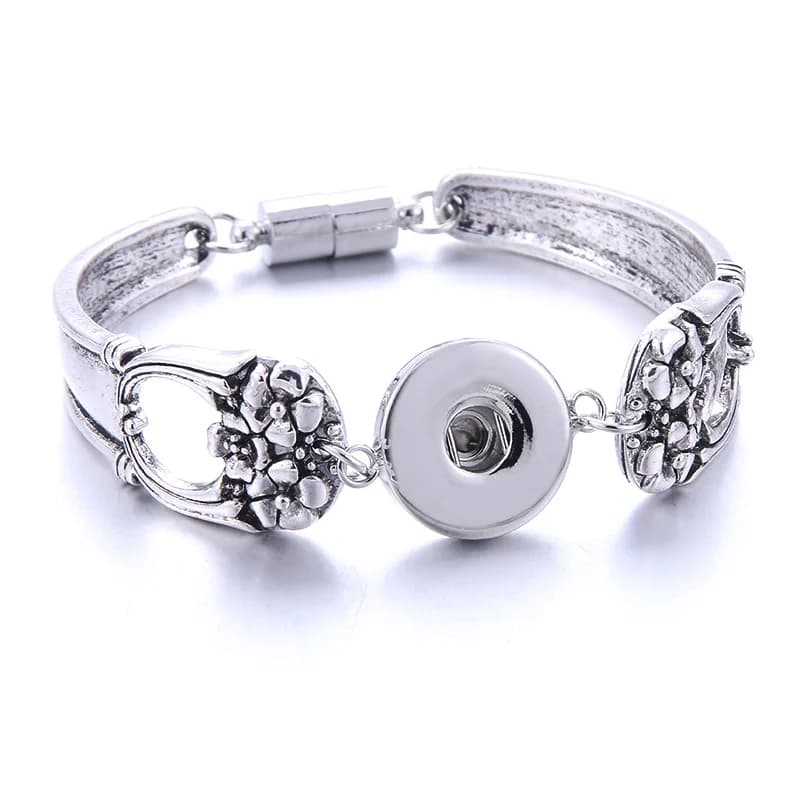 2020 Snap gioielli bracciale magnete orologi donna bottone a pressione gioielli nuovo braccialetto Vintage con bottone a pressione in metallo 18mm