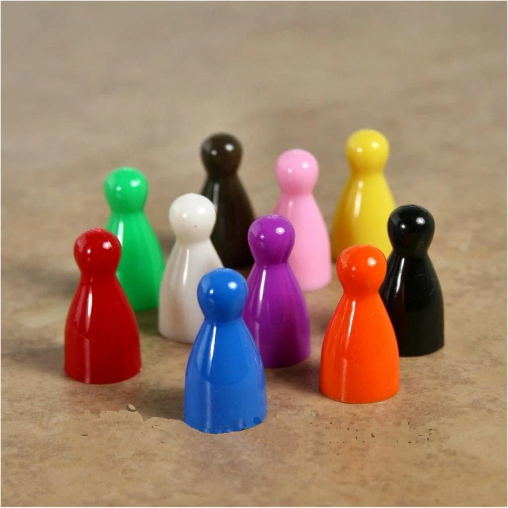 Set di sostituzione pezzi di scacchi in plastica 16 pezzi, pezzi di ricambio per scacchi parti di gioco accessori per scacchi Ludo per ragazzi e ragazze