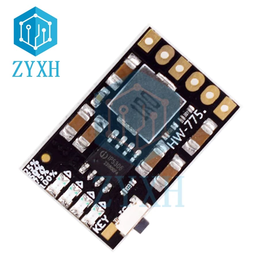 DC 5V 2A 18650 Lithium Ion Battery 2-in-1 charging protection card with LED indicator/key switch for Power Bank