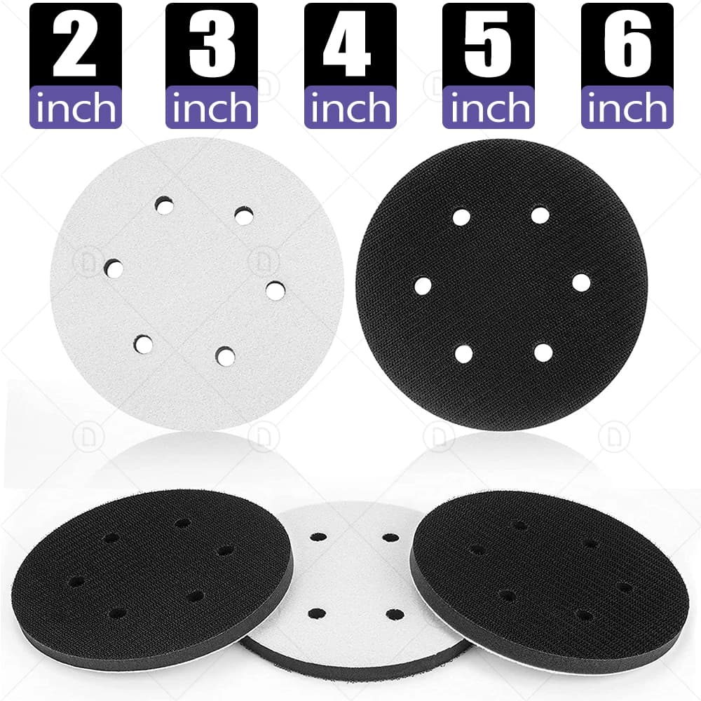 2 3 4 5 6 inches 8 holes hook and ring soft sponge cushion interface buffer support abrasive disk protection for abrasive tool