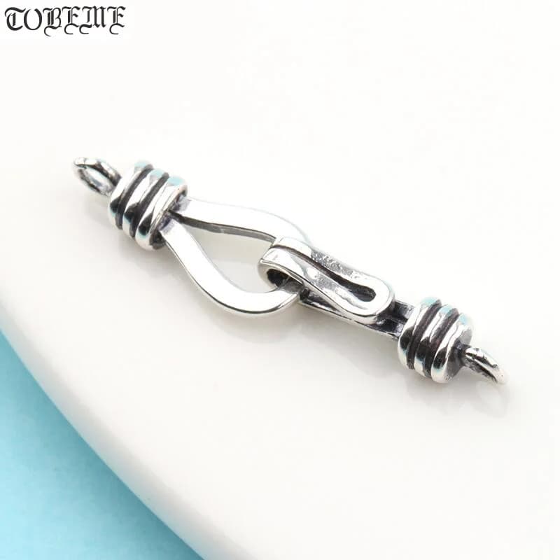Ganci in argento 100% 925 fatti a mano Gancio per braccialetto fai da te Risultati di gioielli in argento sterling Chiusura e gancio