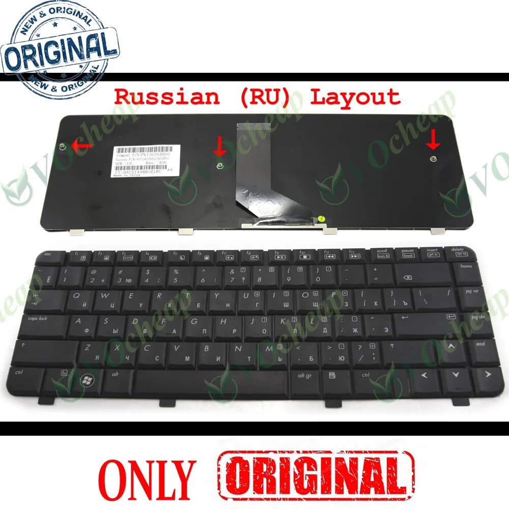 New Original Laptop keyboard for HP Pavilion dv4 dv4t dv4-1000 dv4-2000 Matt Black RU Russian V071802KS1 NSK-HFB0R PK1303V0500