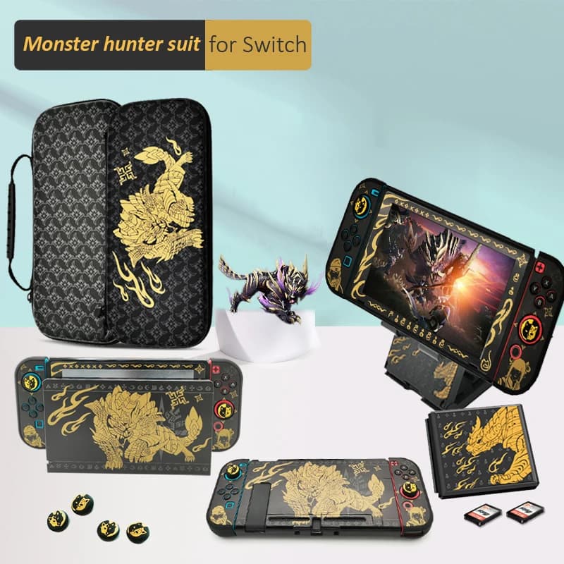 2021 Monster Hunter Storage Bag per Nintendo Switch custodia da viaggio custodia protettiva per NS Switch Console accessori di gioco