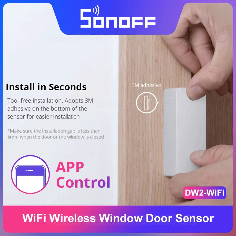 Sonoff DW2-WiFi Senza Fili di Sicurezza Porta/Finestra del Sensore Casa Sercurity Lavori di Allarme Con eWeLink APP Supporto Dispositivi Sonoff IFTTT