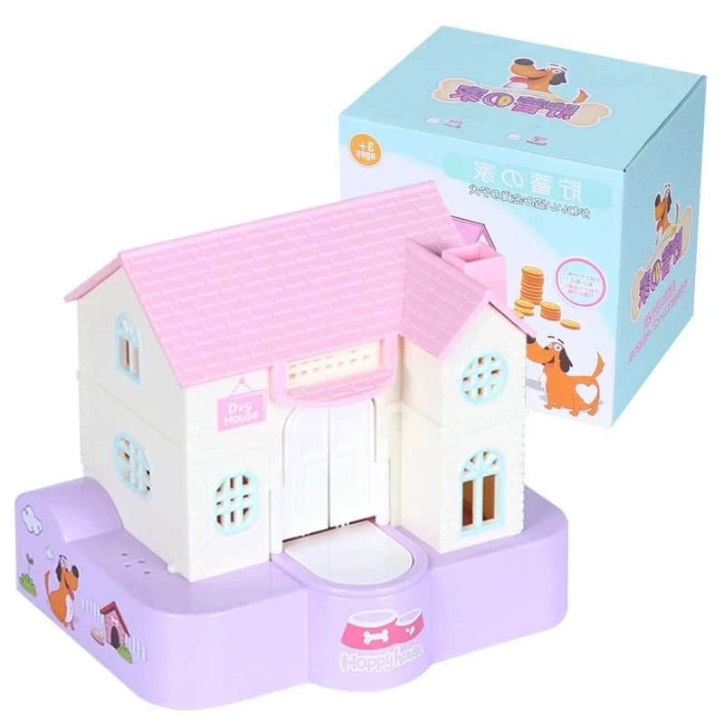 Funny Money Boxes House Steal Dog Coin Bank Cartoon Table Decor For Kids Room Children Birthday Gifts Piggy Banks Coins Storage
