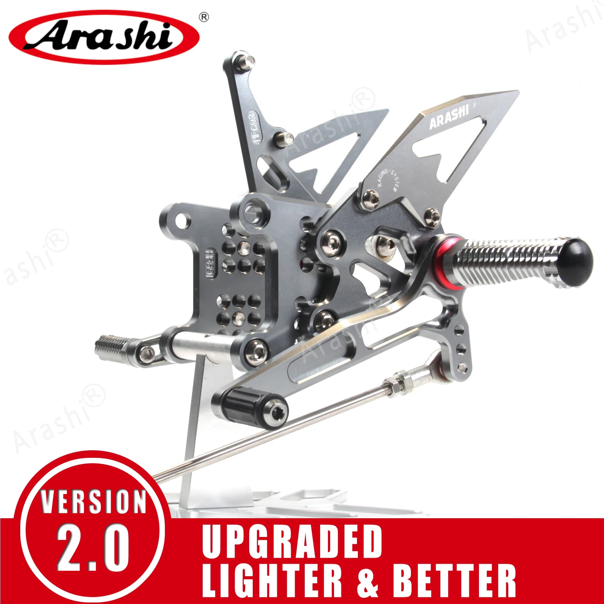 Arashi 1 Set Rider Rearset Per TRIUMPH Speed Triple 1050 2005 - 2014 CNC Pedane Regolabili Pedane Race 2006 2007 2008 2009