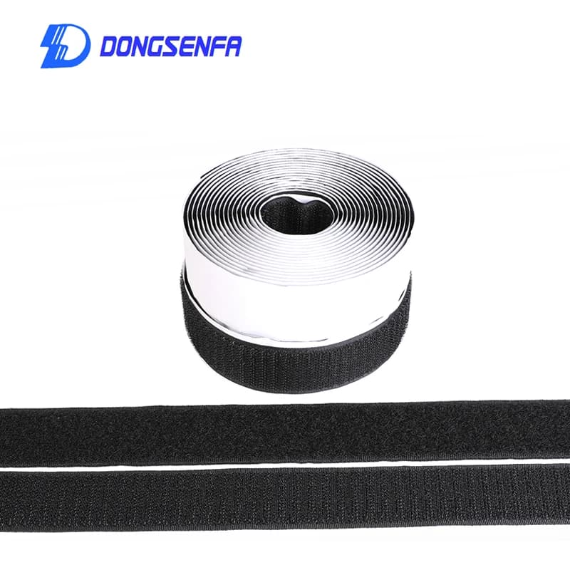 2 Rolls/Set 5 M Nero Bianco Gancio E Anello di Auto Adesivo Forte Appiccicoso Nastro di Fissaggio Magic Nylon Sticker adesivo Velcro