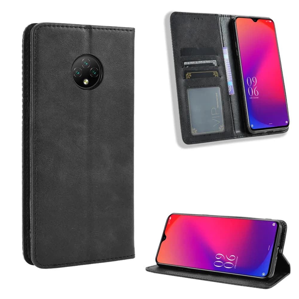 Custodia di lusso a libro in pelle PU con portafoglio e chiusura magnetica antiurto per smartphone