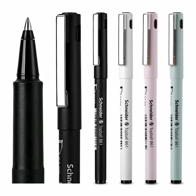 10pcs/lot Germany Schneider 861 Gel Pen Writing Smoothly Signature Pen Office School Supplies 0.5mm