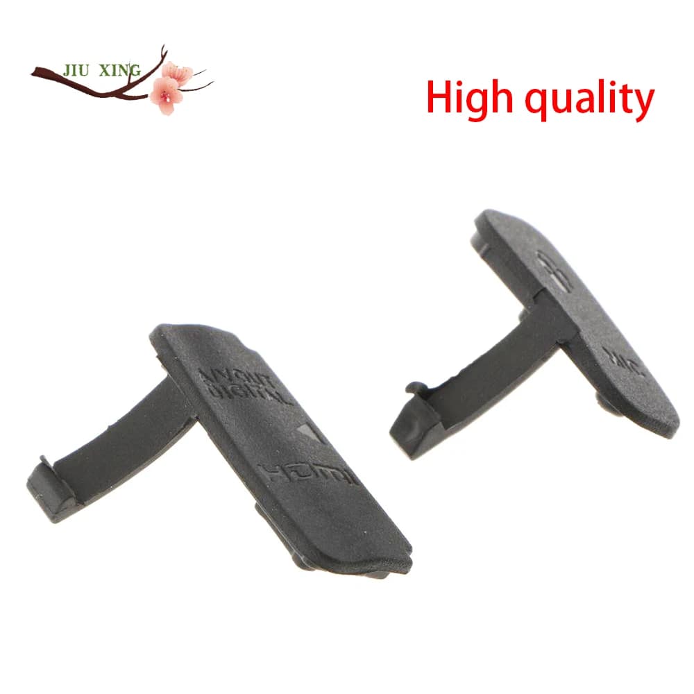 2x interfaccia coperchio in gomma per Canon EOS 600D porta USB cappuccio pelle coperchio coperchio protezione materiale plastico parte di riparazione accessorio fotocamera