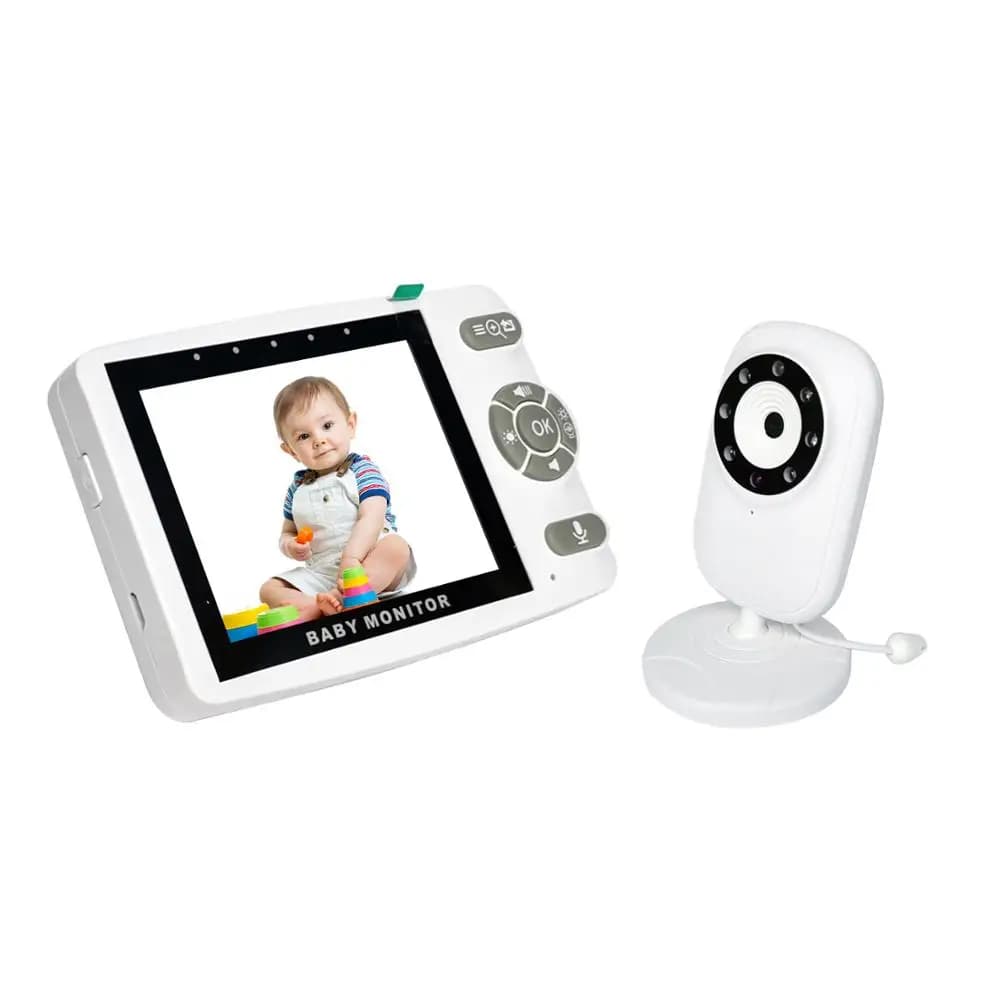 Telecamera per bambini con interfono bidirezionale per baby monitor con display LCD wireless da 3,5 pollici