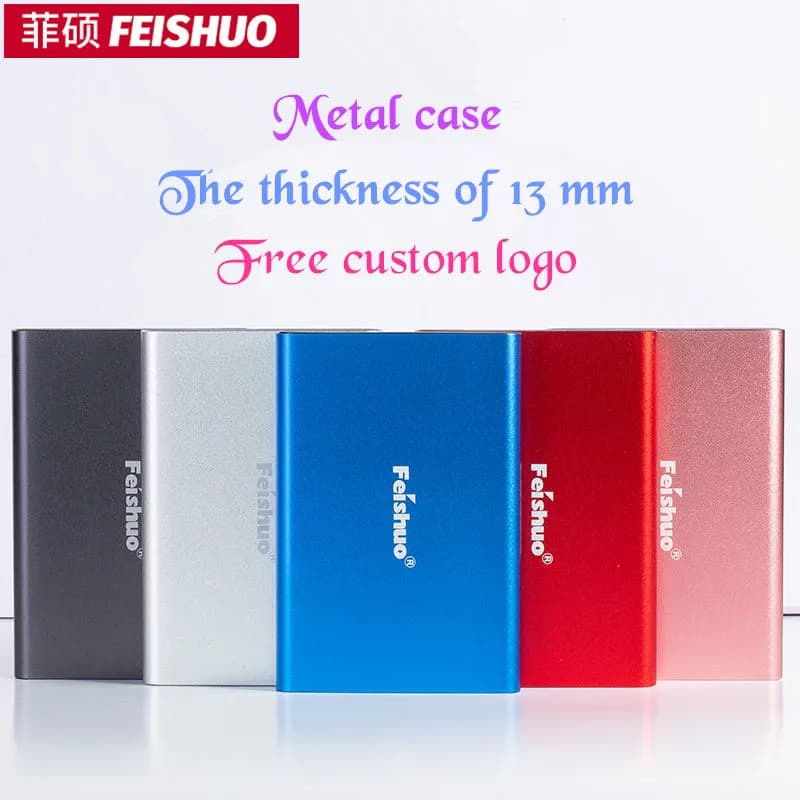 Portatile esterno Hard Custom LOGO Drivefor PC/Mac USB 3.0 80GB 120GB 160GB 250GB 320GB 500GB 1TB 2TB HDD Hard Disk esterno HD