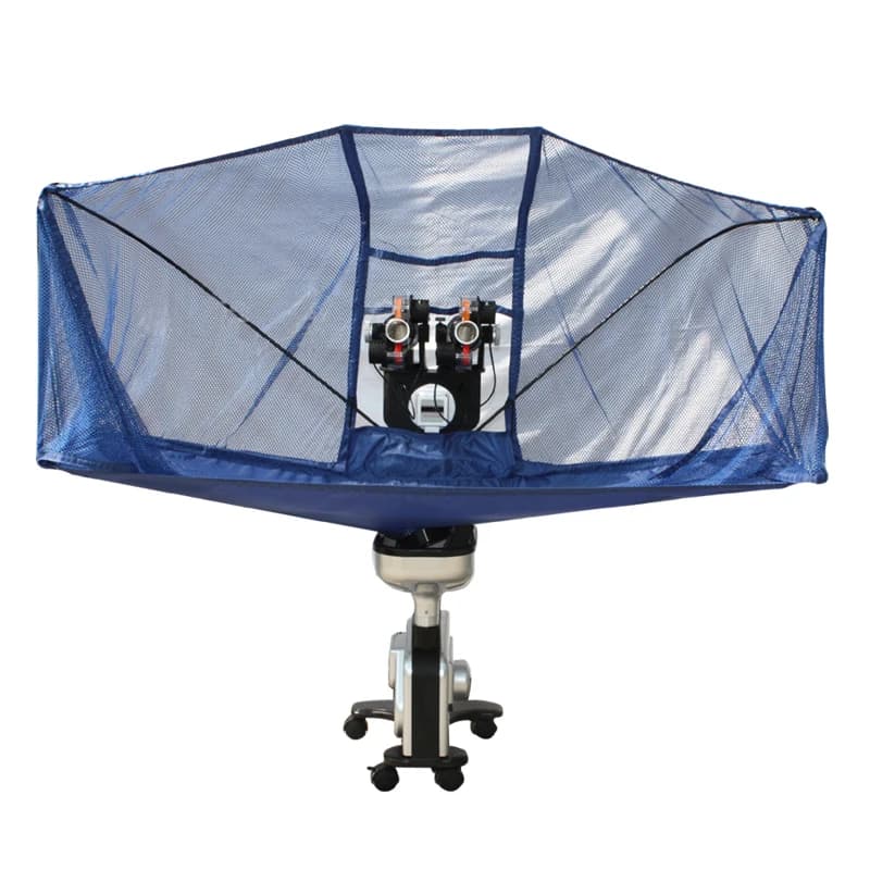 Macchina per palline da ping pong S27T Versione aggiornata Doppia testa Doppia palla rotonda lunga e corta Esame di allenamento professionale Servire