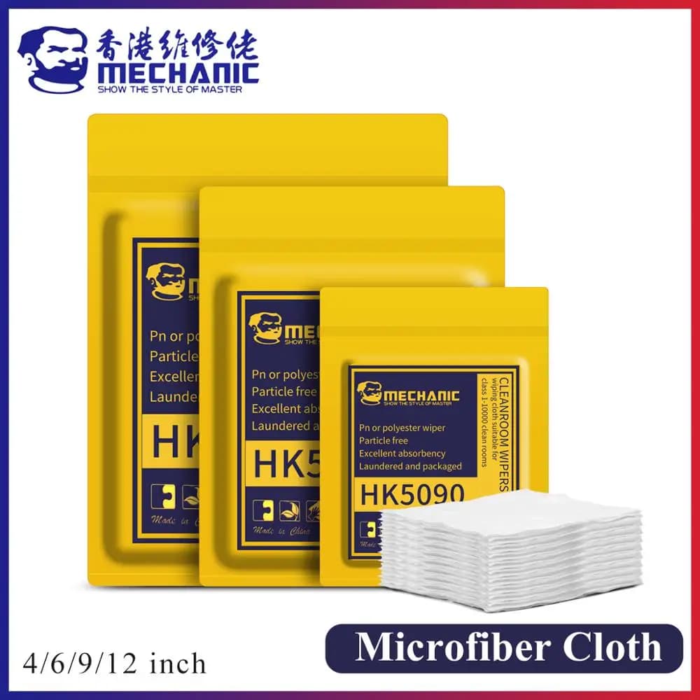 MECHANIC HK5090 Anti-static Dust-Free Cloth Cleanroom Wiper Cleaning Non Dust Clean Tool For LCD PCB Precision Instrument Repair