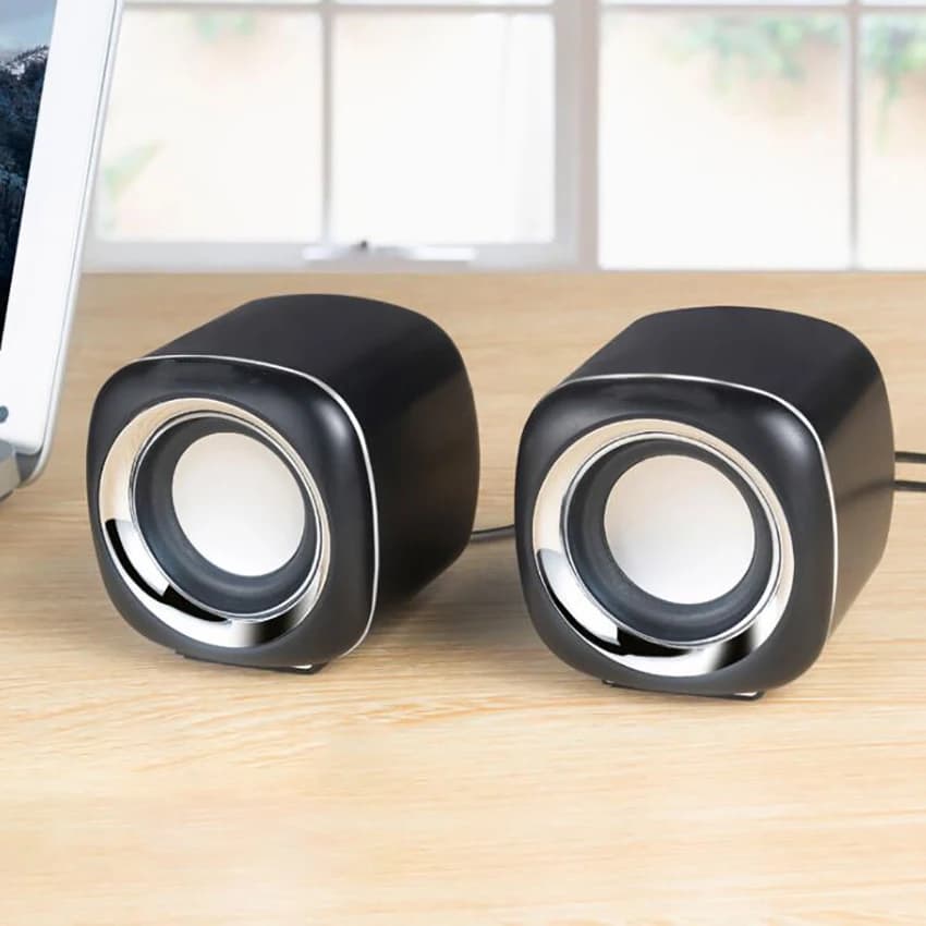 Altoparlanti per Computer PC con diaframma altoparlanti Stereo cablati alimentati tramite USB con ingresso da 3.5mm per PC/tablet/Desktop/Laptop