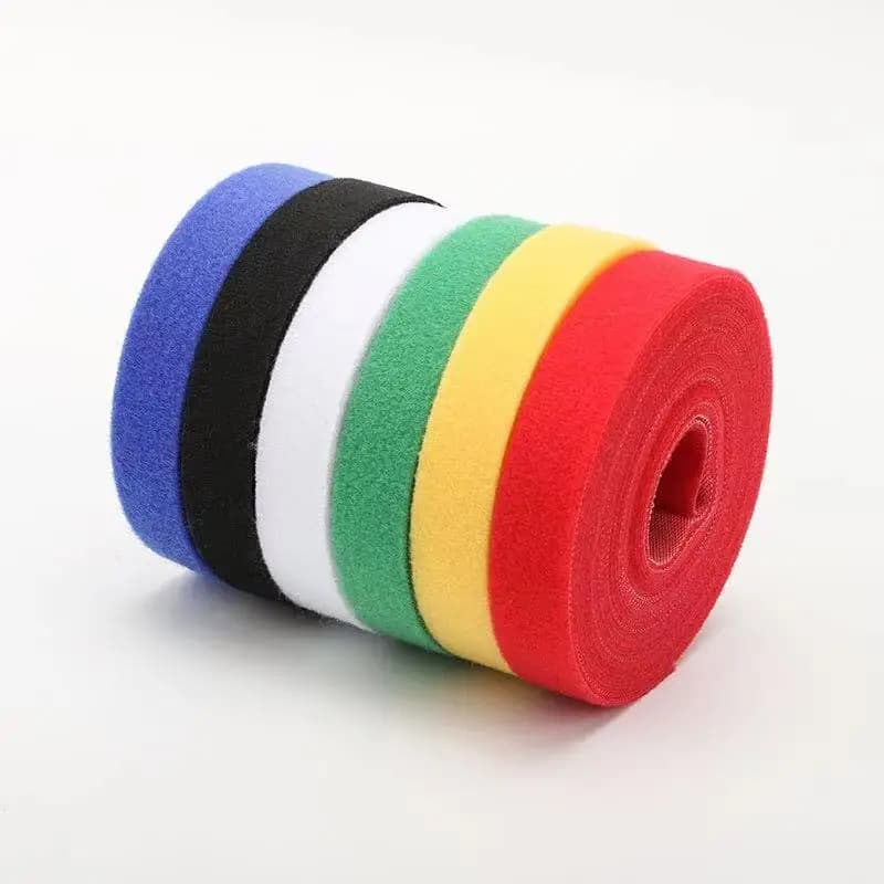 Nastro di fissaggio autoadesivo color velcro 5M 10 / 20mm, gancio forte riutilizzabile, anello per cavo, nastro velcro autoadesivo fai-da-te