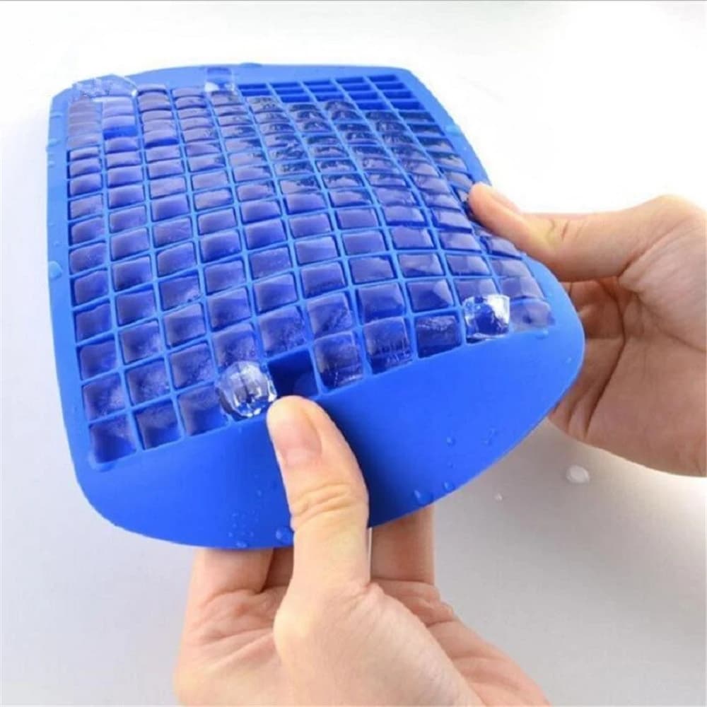 160 griglie stampo per ghiaccio vassoio per cubetti di ghiaccio in silicone stampo a forma di palla piccolo stampo per cubetti di ghiaccio forma quadrata strumento per bar per cubetti di ghiaccio in silicone