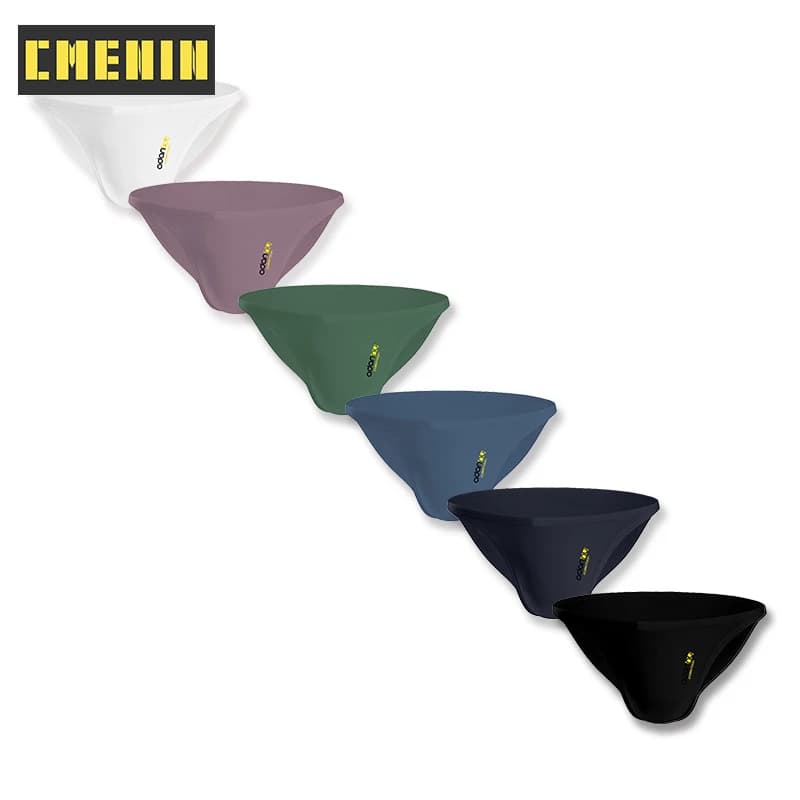 6 Pz/lotto Morbido Sexy Mens Biancheria Intima Slip A Righe Biancheria Intima da Uomo di Cotone Slip da Uomo Bikini Biancheria Intima Gay Divertente Sissy Slip