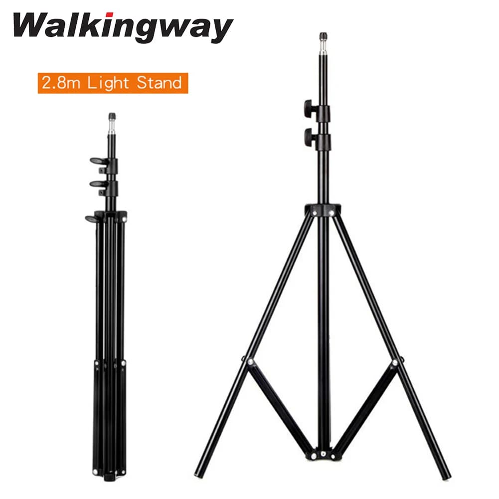 280 centimetri 2.8 m 9FT Heavy Duty Video Treppiede Supporto per luce Softbox solido Supporto per luce video a LED Stazione TV Studio Photo Studio