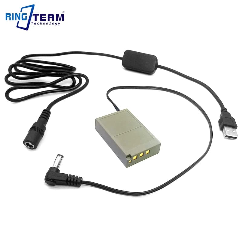 BLS-5 PS-BLS5 Accoppiatore CC batteria + cavo USB per Olympus PEN E-PL2 E-PL5 E-PM2 Stilo 1 1s OM-D E-M10 E-M10 Mark II III