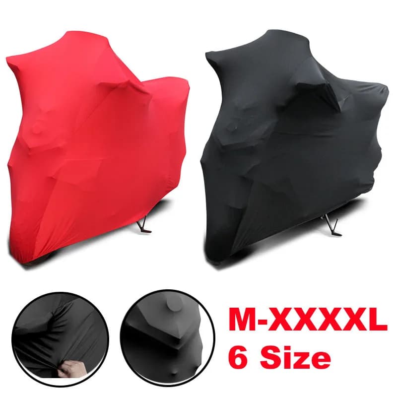 M-4XL Coprimoto universale elasticizzato antipolvere resistente al sole per interni ed esterni anti-UV antipolvere antigraffio protezione per bici in poliestere