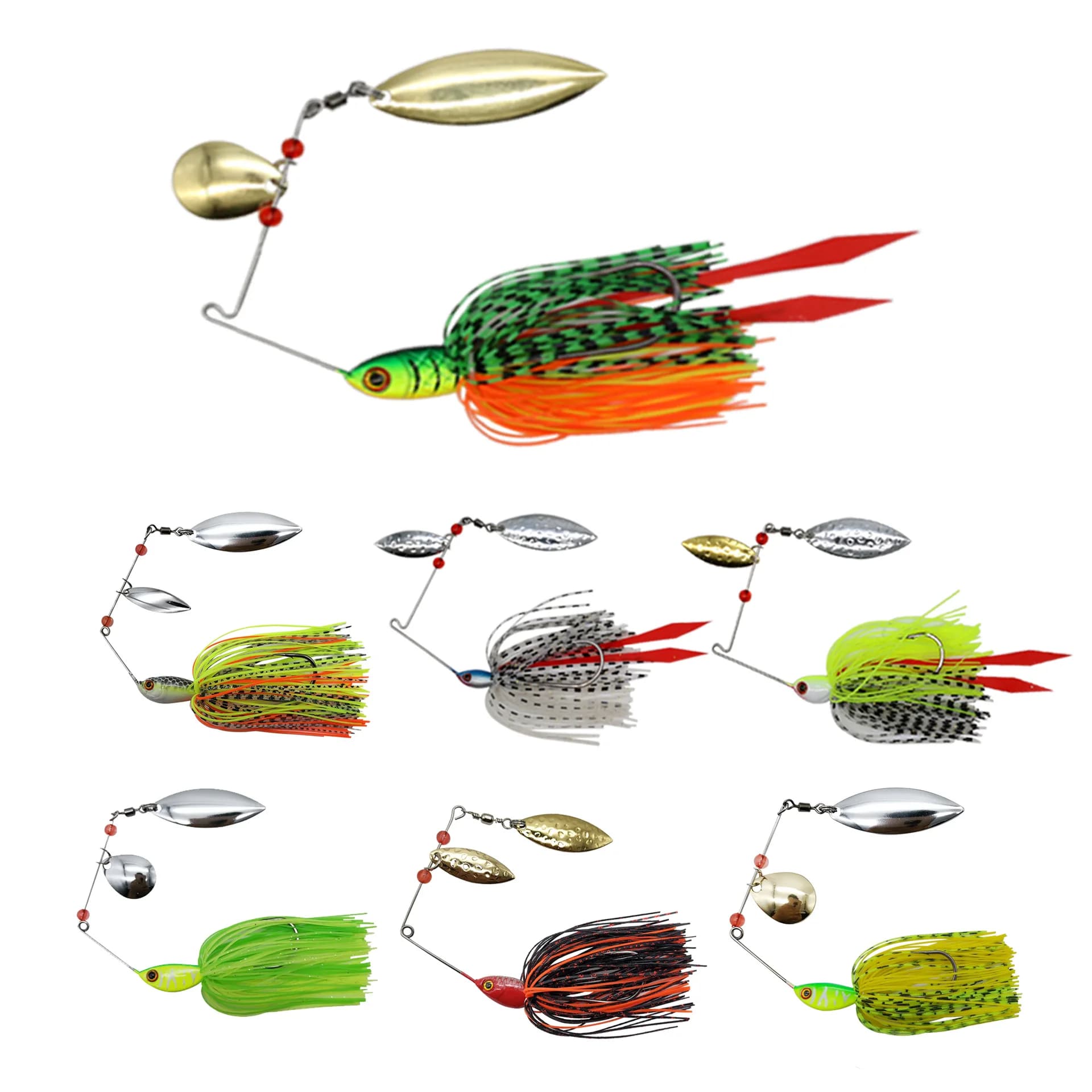 Mycena 16G e 18G e 21G spinner bait Bass jig Chatter esca richiamo di pesca chatterbait Kit di pesca Wobblers per attrezzatura da pesca per basso