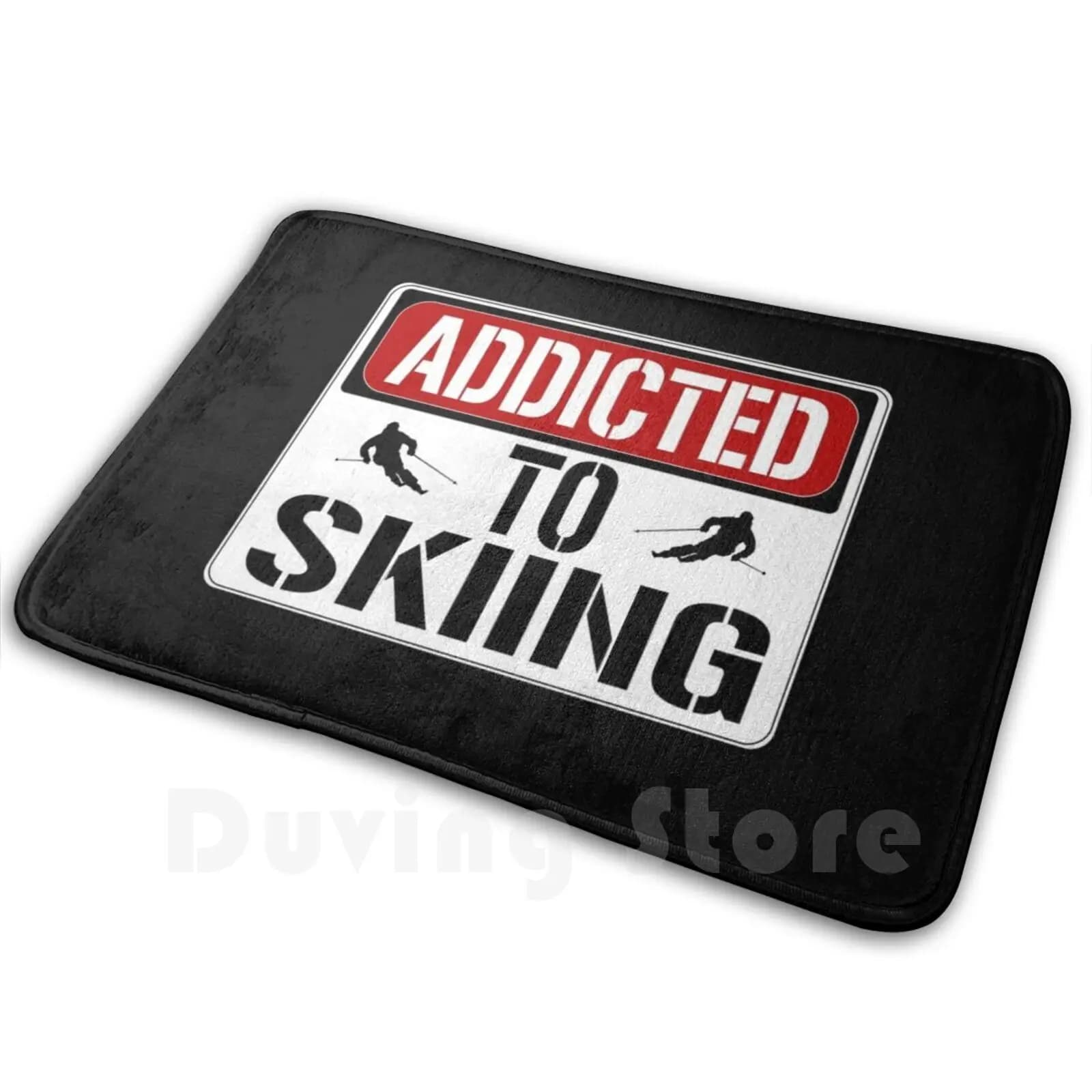 Addicted To Ski Tappeto Tappetino Tappeto Cuscino Morbido Sci Squadra Sport