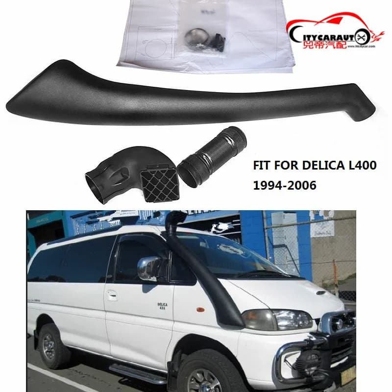 Auto 4x4 Tubo Dell'aria Intarsi Kit Snorkel LLDPE SNORKEL ADATTO PER MITUBISHI DELICA L400 DIESEL PETROL 1994-2006 COLETTO AUTO