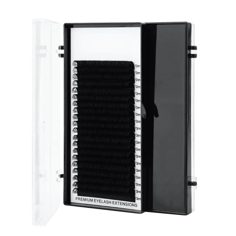 H&L DESDE 1990 20 rows of lashes fake synthetic mink extension individual black dark matt natural