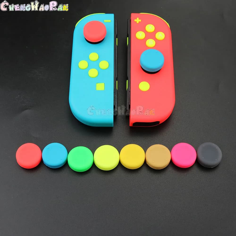 ChengHaoRan 2 Pezzi Copri-Levette in Silicone Antiscivolo Potenziati per Controller Joy-Con Switch NS NX