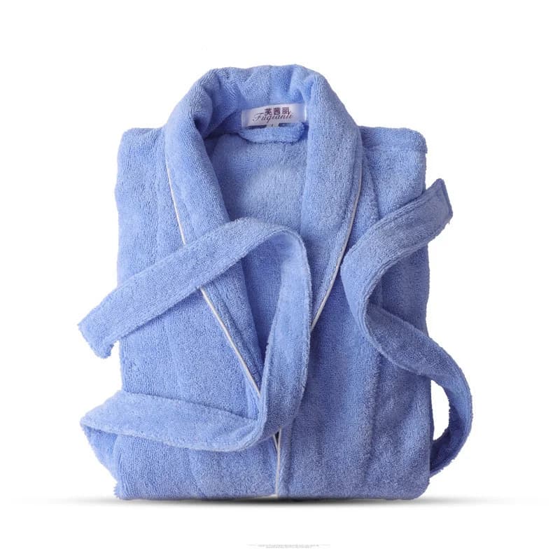 100% cotton sponge bathrobe lovers soft bathrobe man and woman nightdress men's nightwear casual house bathrobe hotel bathrobe