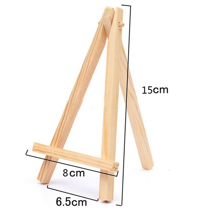 1pc Mini Artista Cavalletto di Legno di Legno Carta di Tavola di Nozze Supporto Display di Stand Per La Decorazione Del Partito 15*8cm triange Cavalletto