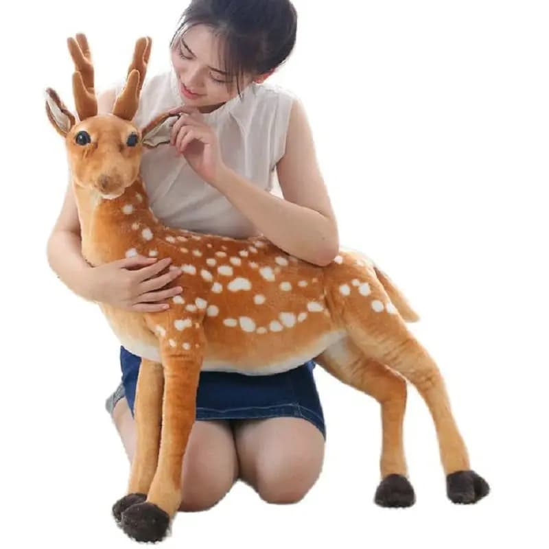 Simulazione cervo Sika bambola giocattolo peluche creativo renna animale di peluche artigianato regalo di Natale regalo di compleanno per ragazza