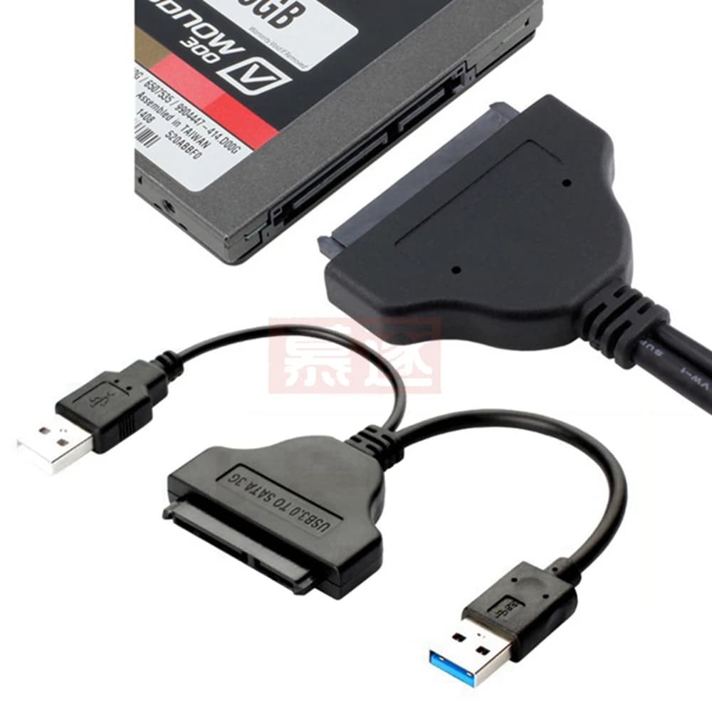 Cavo adattatore da USB 3.0 a SATA 22 pin per convertitore per disco rigido di alimentazione esterna HDD da 2,5/3,5 pollici