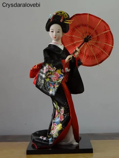 30cm Statuette Ethnic Japanese Geisha Dolls Kimono Dolls Belle Girl Lady Collection Home Decoration Miniature Figurines