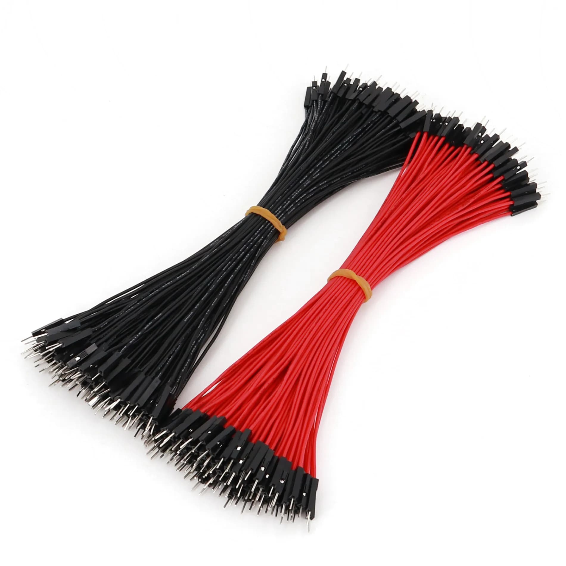 200 pieces red black 1 pin 20 cm cable Dupont 26AWG cable connector for Arduino DIY