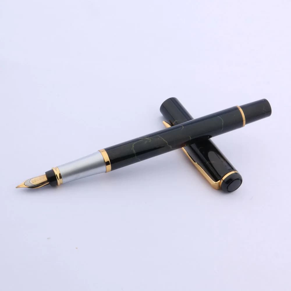 BAOER 801 penna stilografica in metallo acciaio inossidabile freccia dorata decorazione regalo studente