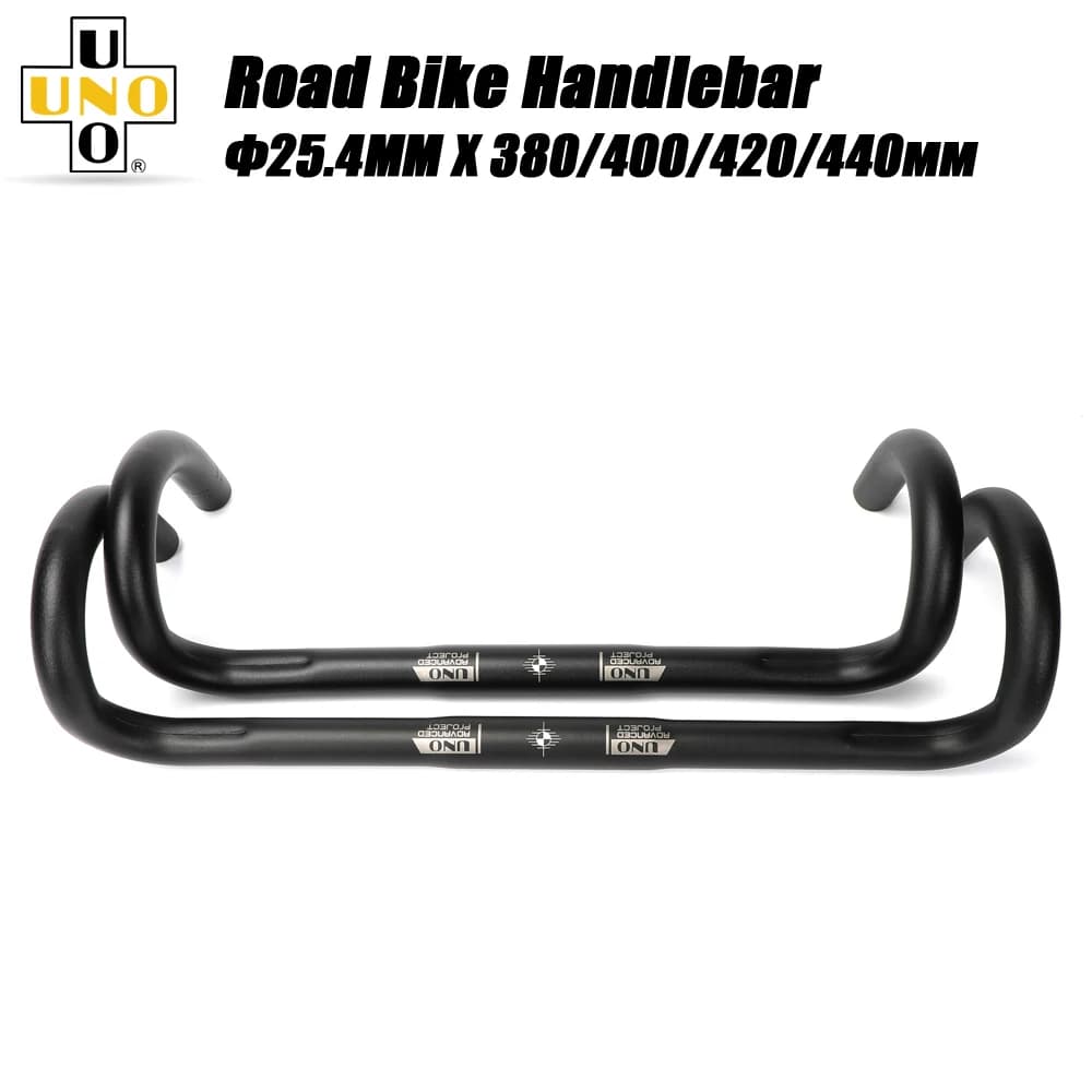 UNO Manubrio per bici da strada 380/400/420mm Volante per bicicletta ultraleggero 25.4 Drop Bar Manubrio da corsa Accessori