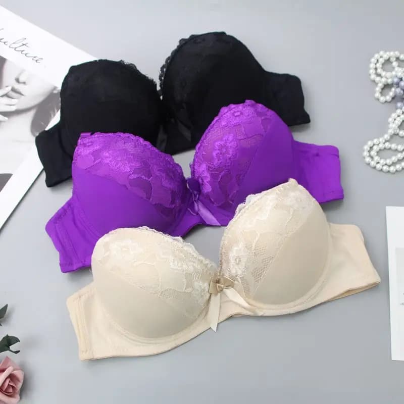 Reggiseni taglie forti per lingerie senza cuciture da donna con imbottiture DE Cup Bralette Reggiseno push up intimo gilet senza fili BH