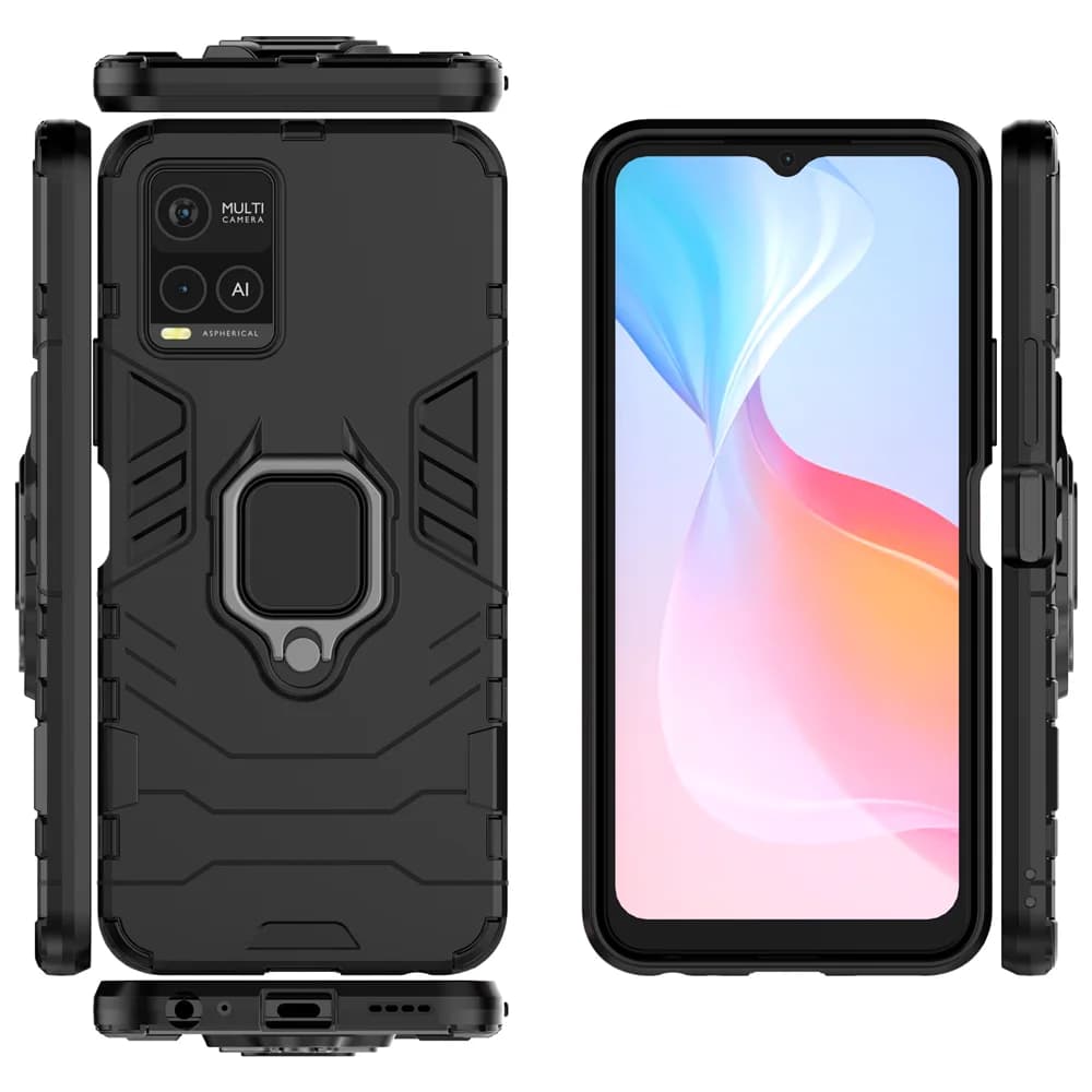 Per Vivo Y33S Y33T Caso Anello di Lusso Della Copertura Posteriore Del Basamento Armatura Cassa Del Telefono Antiurto Per Vivo Y33S Y33 S VivoV33S Custodie Del Telefono