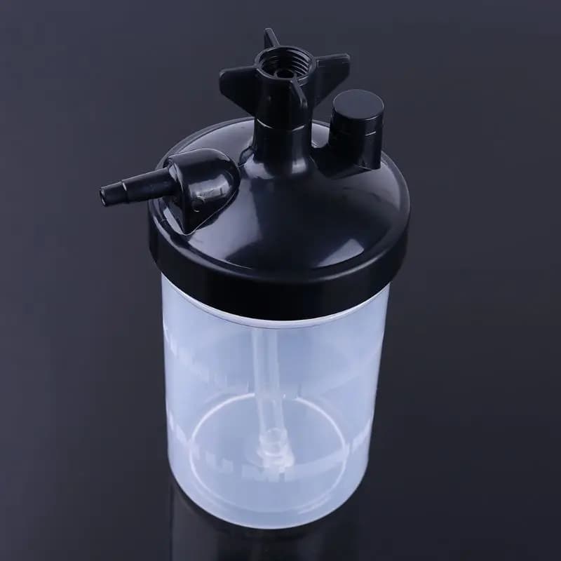 Di plastica Gorgogliatore Bottiglia Umidificatore Bottiglia di Acqua per il Regolatore di Ossigeno Concentratore di Ossigeno