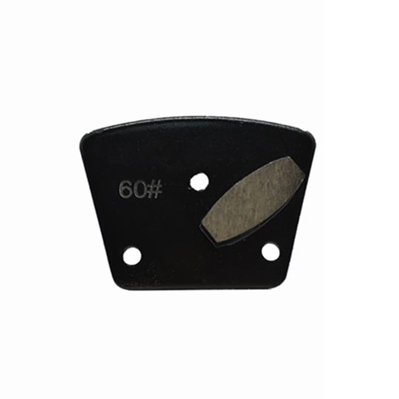 ASL19 utensili per molatura diamantata ASL disco abrasivo per calcestruzzo trapezoidale tamponi per lucidatura per pavimenti Blastrac con segmento a forma di tamburo singolo