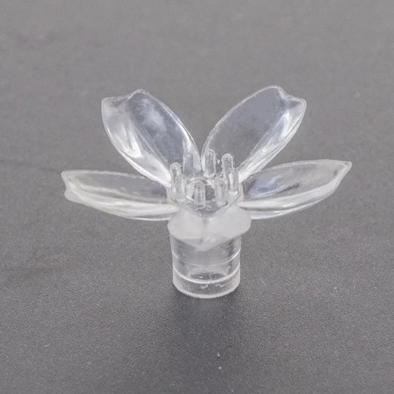 Accessori per ghirlande a LED 100 pezzi Decorazione di fiori di ciliegio in silicone morbido per luci a stringa a LED Illuminazione natalizia Decorazioni natalizie per le vacanze